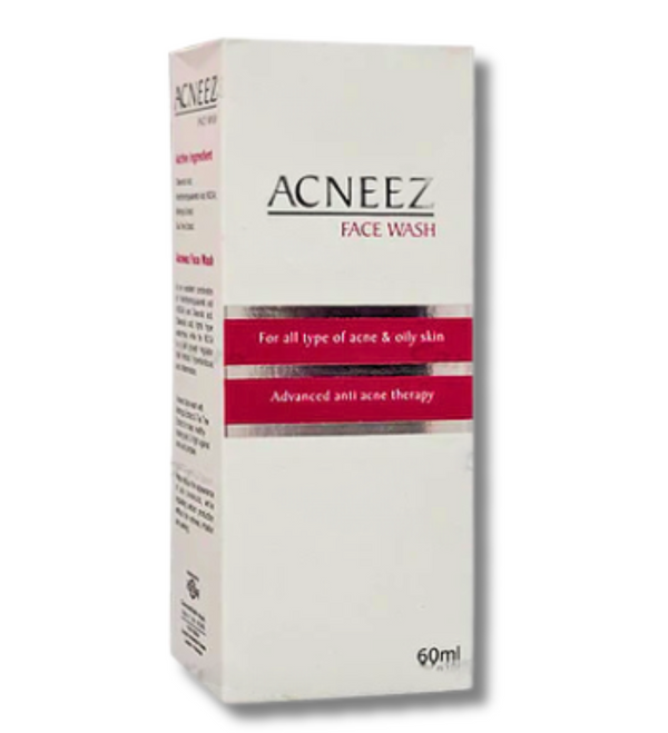 Acneez Face Wash 60ml with Oleanolic Acid, NDGA, and Tea Tree Extract for controlling sebum and bacteria