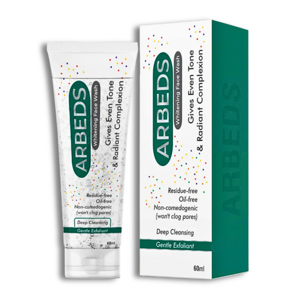 Arbeds Whitening Face Wash 60ml – Brightening face wash for soft, glowing, and even-toned skin
