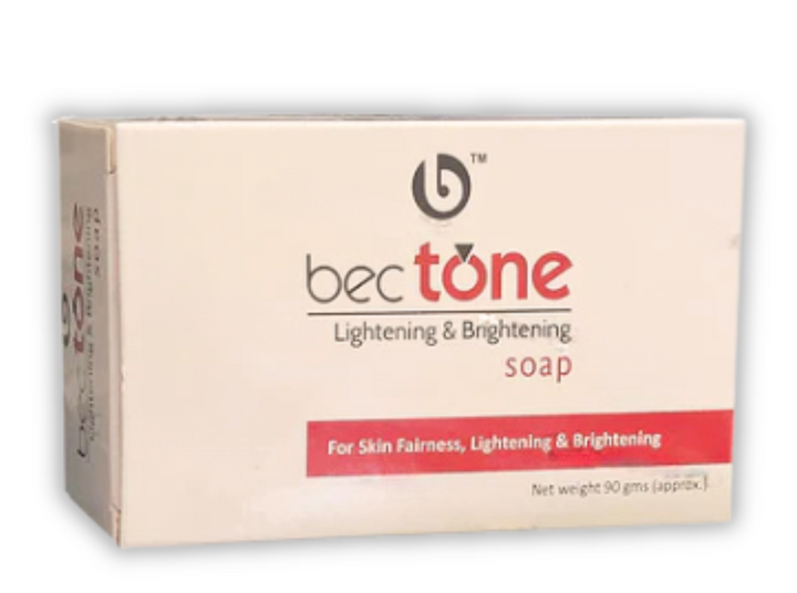 Bectone Whitening Soap 90gm, brightens and evens skin tone while reducing spots and pigmentation