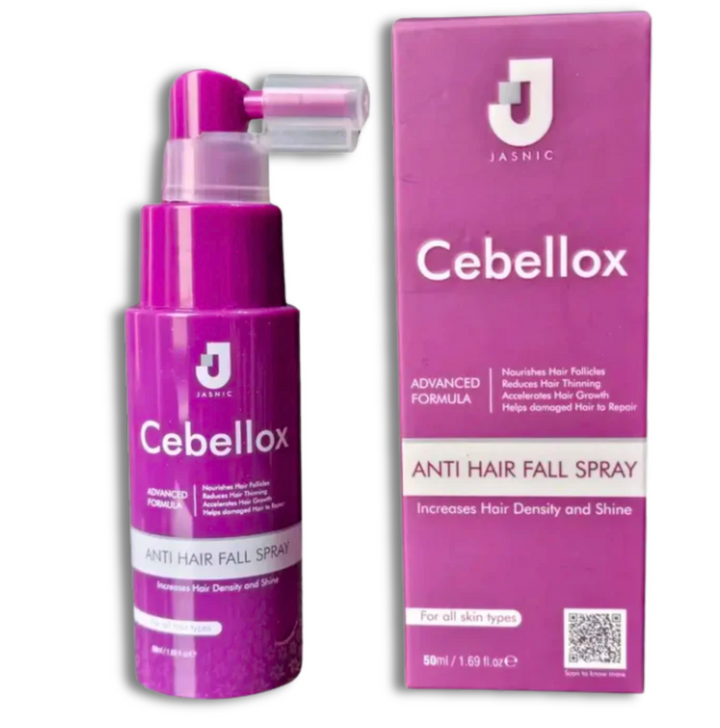 Cebellox Anti Hair Fall Spray 50ml for hair regrowth and strong, healthy hair