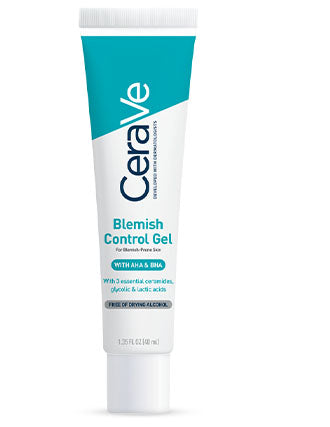 CeraVe Blemish Control Gel with salicylic acid and niacinamide for acne-prone skin