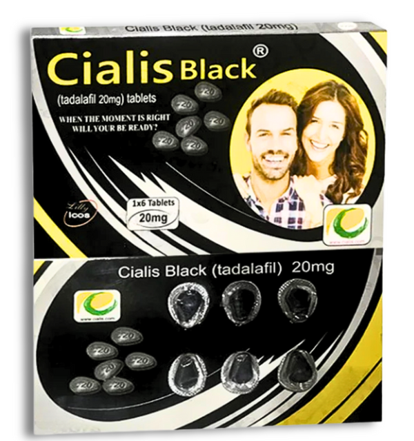 Cialis Black Tablets 20mg – Boosts Men’s Energy, Strength, and Vitality