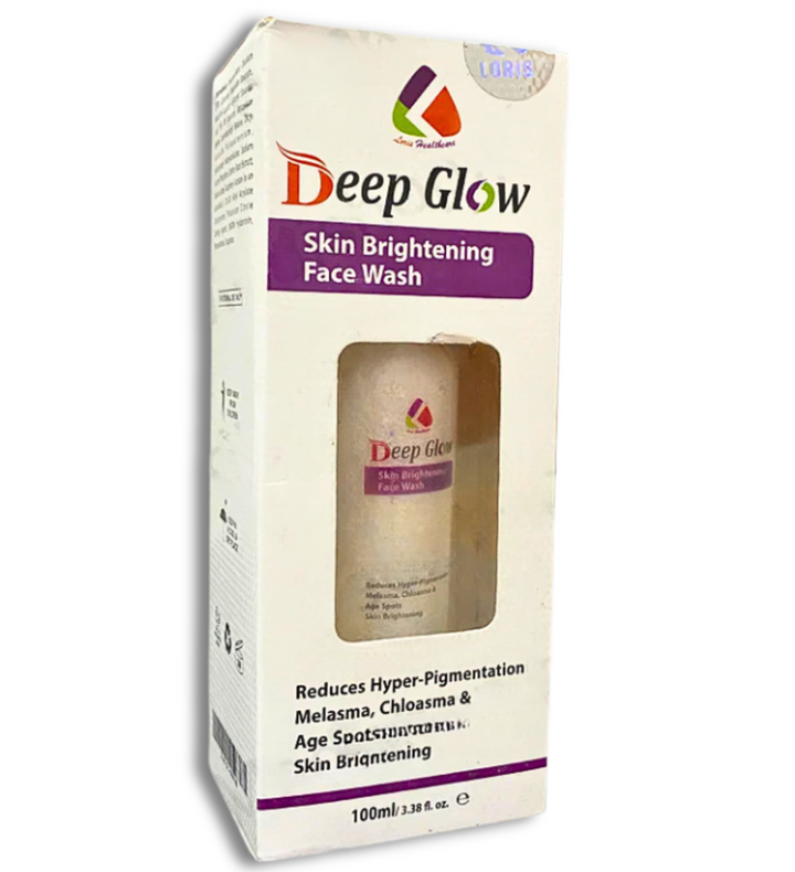 Deep Glow Skin Brightening Face Wash 100ml – Brightening and cleansing face wash for radiant, smooth, and clear skin