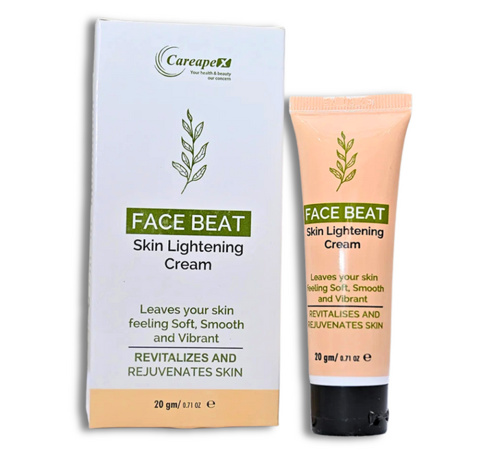 Face Beat Skin Lightening Cream for glowing, bright, and even-toned skin – reduces pigmentation, dark spots, and dullness.