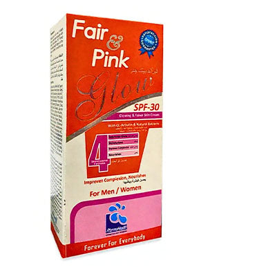Fair and Pink Glow Cream SPF-30 30gm for skin brightening, sun protection, and glow