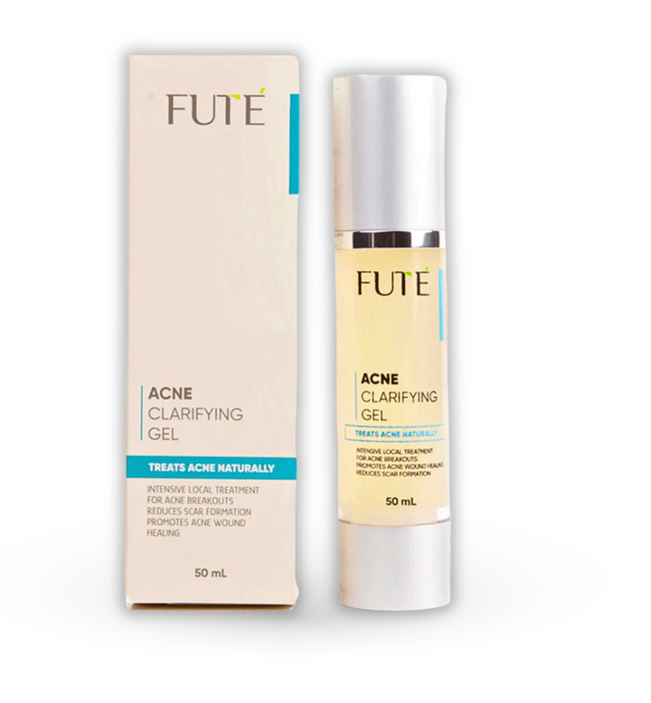 30ml bottle of Fute Acne Clarifying Gel against a white background
