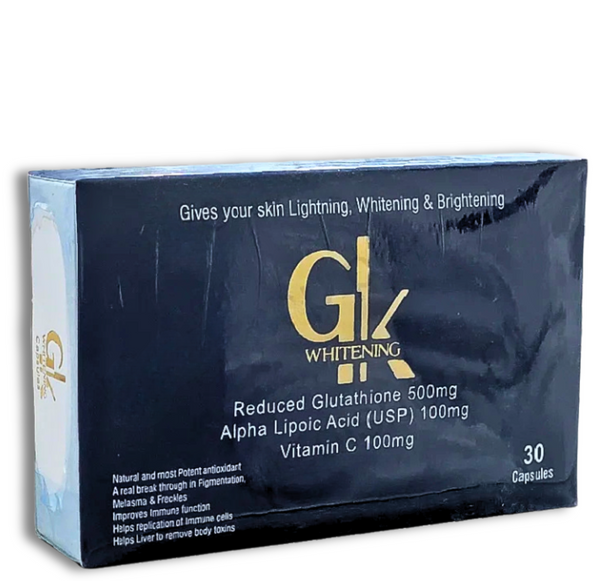 GK Whitening Capsules 500mg – Skin Whitening and Brightening Supplement