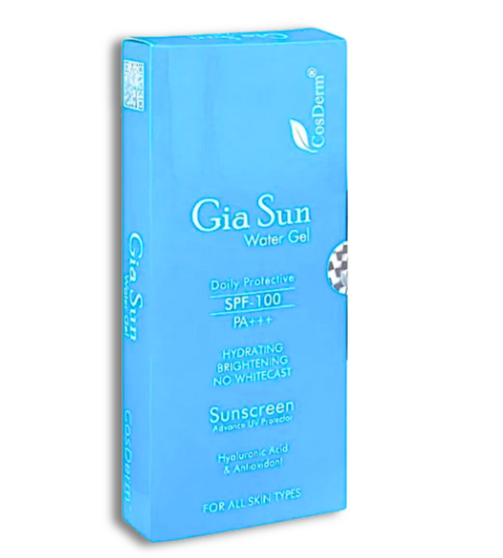 Gia Sun Water Gel SPF-100 PA++ – Oil-Free, No White Cast Sunscreen