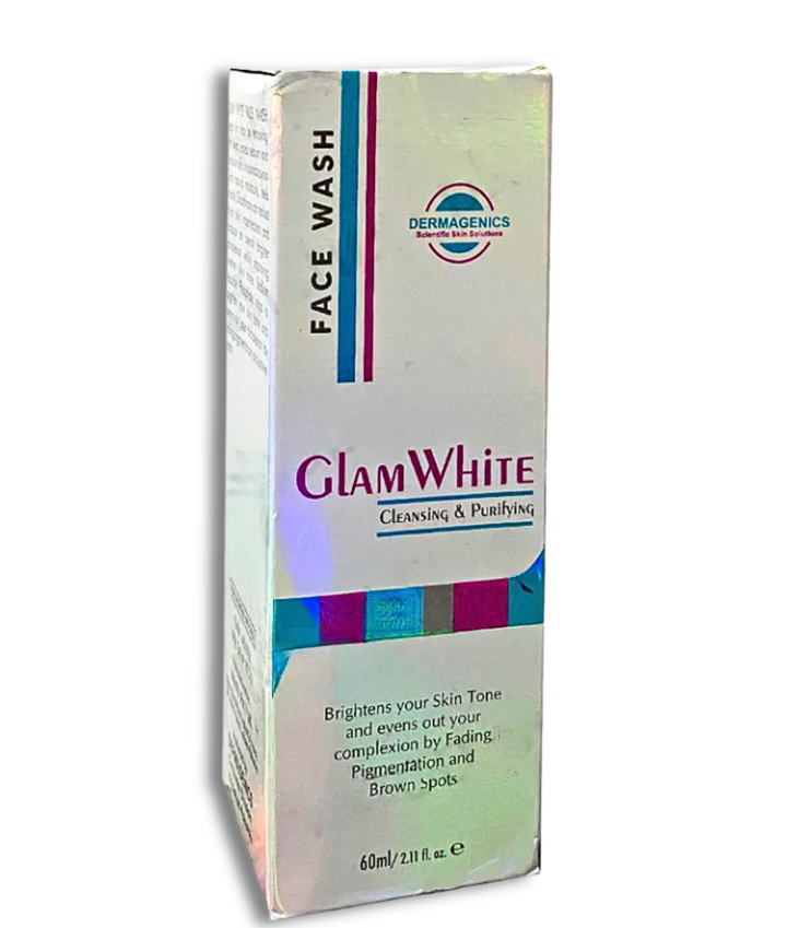 GlamWhite Cleansing & Purifying Face Wash 60ml – Deep cleansing and brightening face wash for glowing, smooth, and purified skin