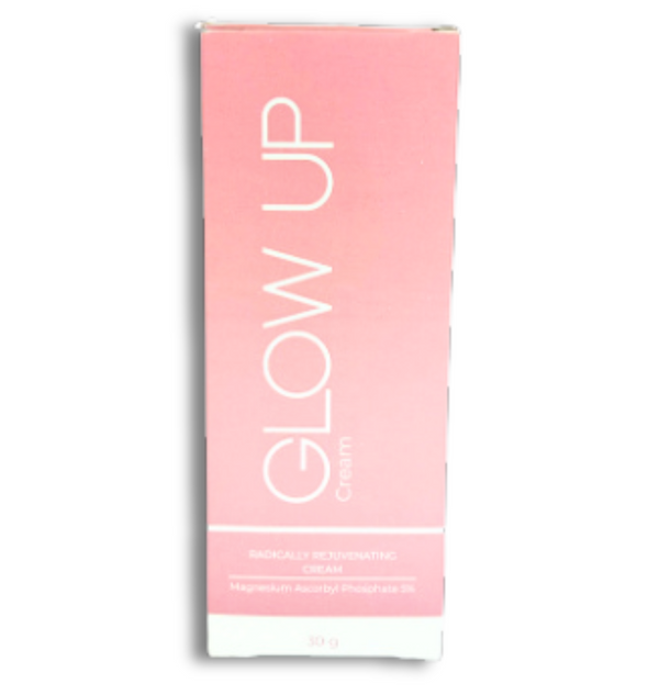 Glow Up Cream 30gm for bright, glowing, and healthy skin – reduces dark spots and improves skin tone.