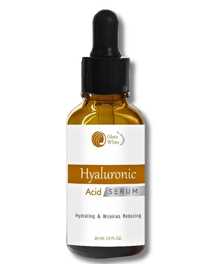 Gluta White Hyaluronic Acid Serum bottle for glowing and hydrated skin