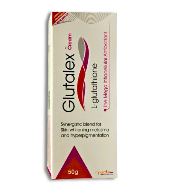 Glutalex Cream 50gm – Glutathione skin brightening cream for dark spots and glowing, even-toned skin