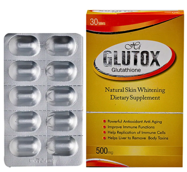 Glutox Glutathione Tablets for Skin Whitening and Brightening