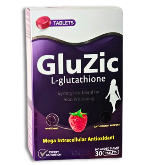Gluzic L-Glutathione Tablets – Skin Whitening and Brightening Supplement
