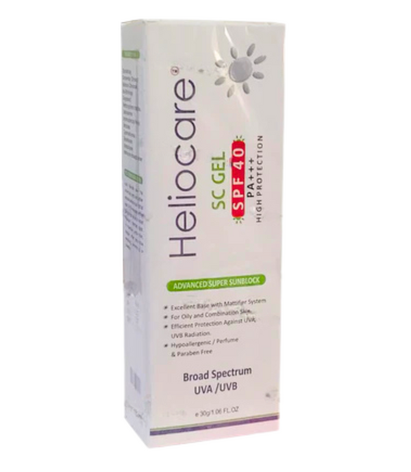 HelioCare SC Gel SPF 40 30g – Oil-Free Matte Sunscreen for Oily and Sensitive Skin