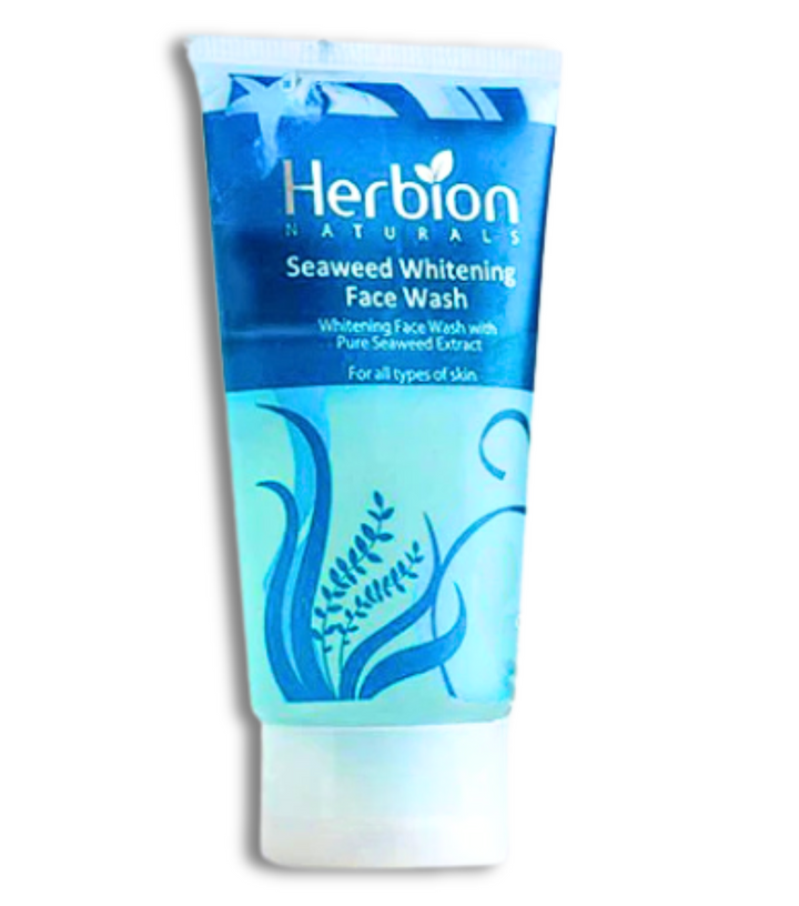 Herbion Seaweed Whitening Face Wash – Brightening and purifying face wash with seaweed extract for glowing, fresh skin
