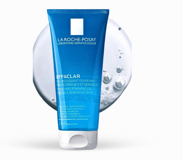 Clear gel texture of La Roche-Posay Effaclar Purifying Foaming Gel
