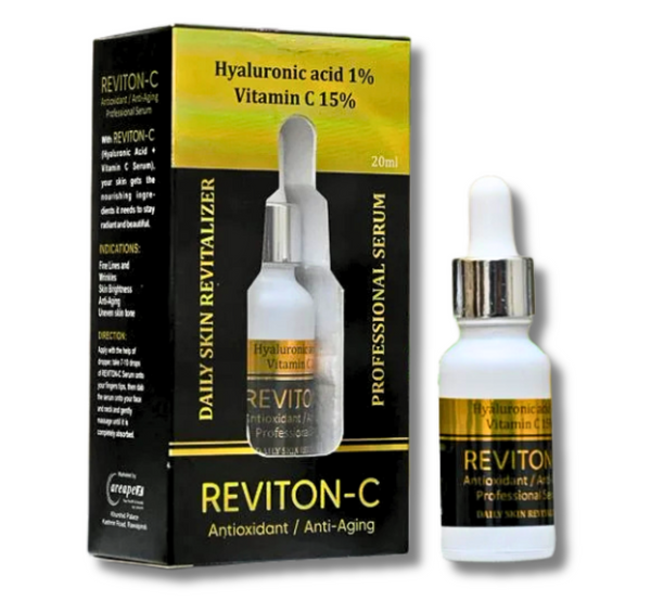 Revitone-C Serum 20ml with Vitamin C and Hyaluronic Acid for anti-aging and brightening