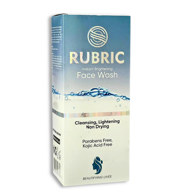 Rubric Brightening Face Wash – Skin brightening and deep cleansing face wash for glowing, smooth, and refreshed skin