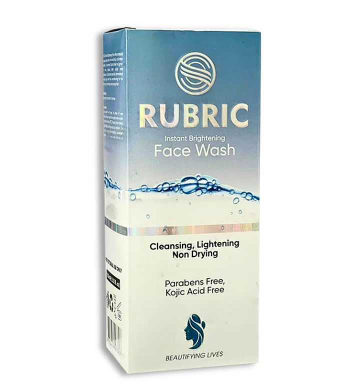 Rubric Brightening Face Wash – Skin brightening and deep cleansing face wash for glowing, smooth, and refreshed skin