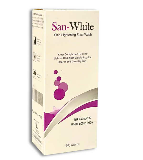 San-White Skin Lightening Face Wash for bright and glowing skin