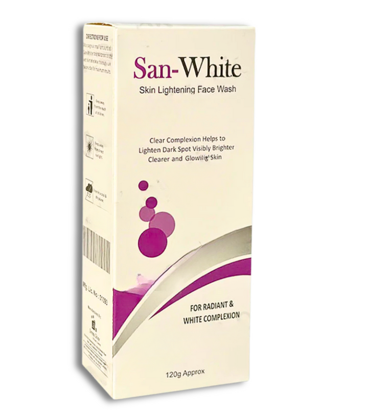 San-White Skin Lightening Face Wash for bright and glowing skin
