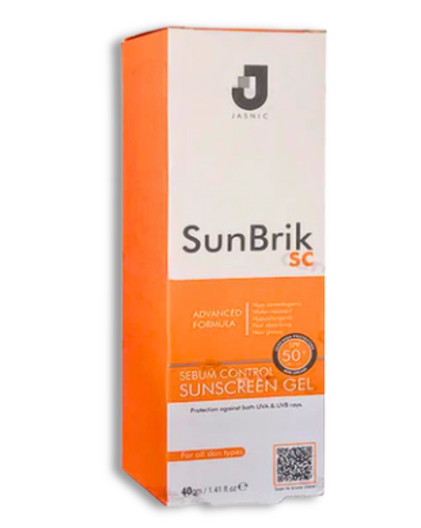 SunBrik SC Gel SPF50 oil-free sunscreen for oily skin