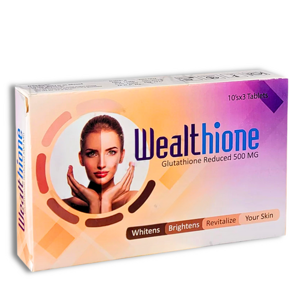 Wealthion 500mg Tablets – Skin Whitening and Brightening Supplement