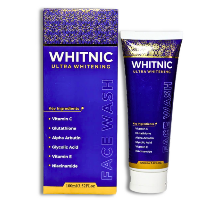 Whitnic Ultra Whitening Face Wash – Brightening and deep cleansing face wash for fresh, soft, and glowing skin