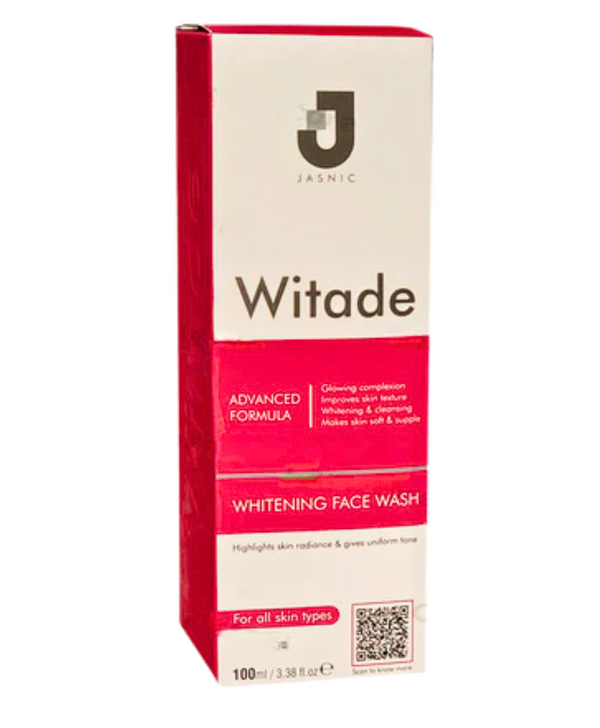 Witade Rejuvenating Whitening Face Wash 100ml tube.