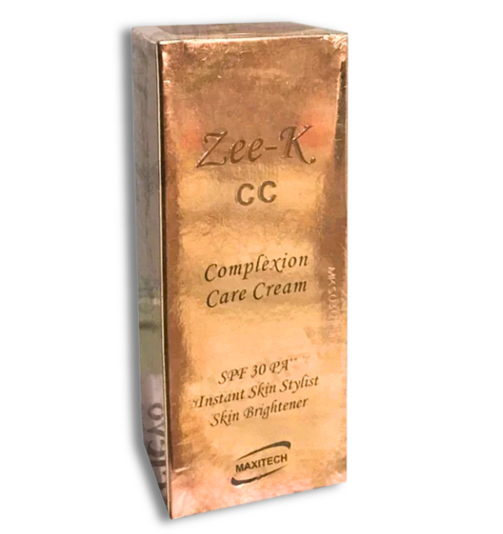 Zee-K CC Complexion Care Cream for smooth, bright, and even skin tone – hydrates and gives a flawless natural glow.